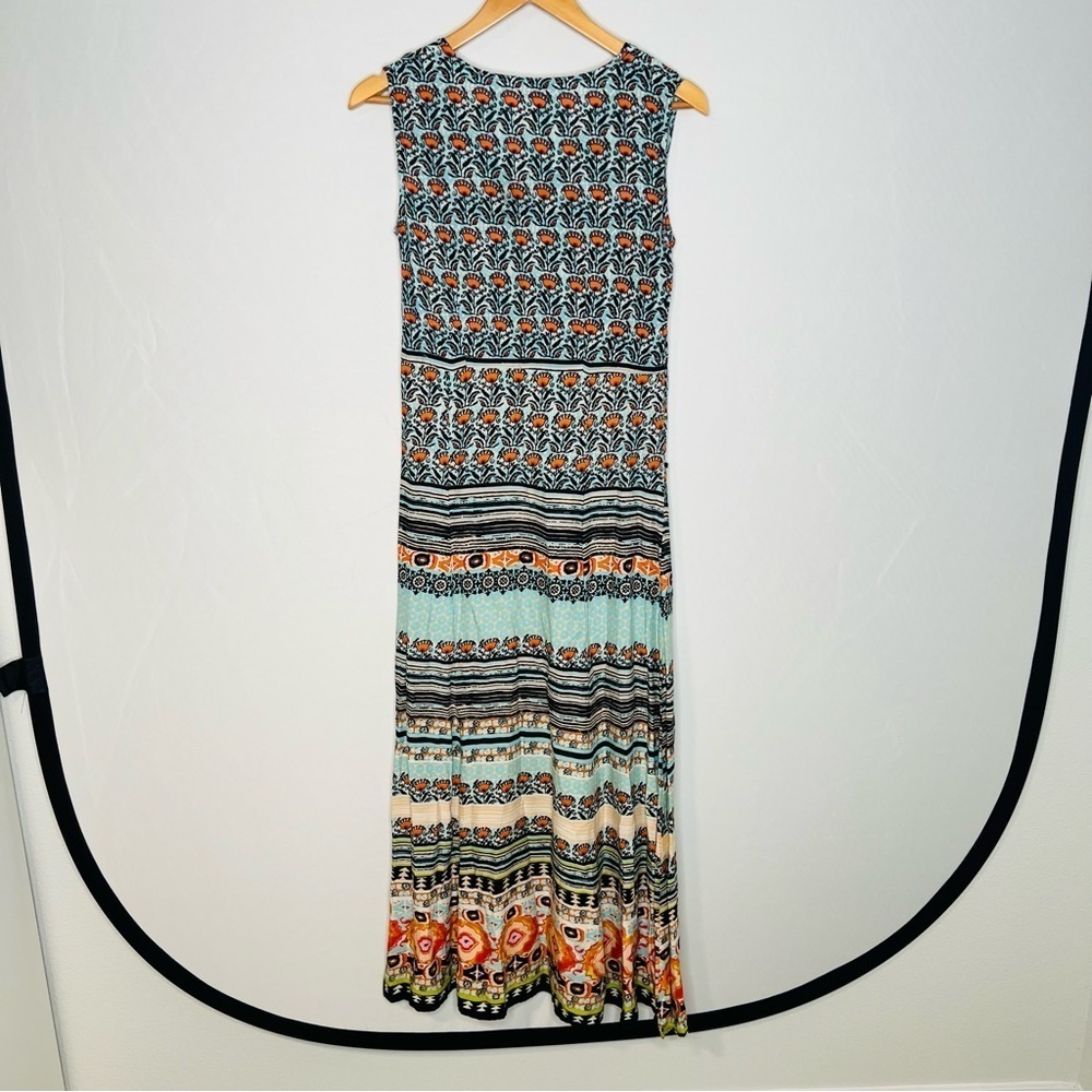 Biba Floral Bohemian-Print Boho Print Sleeveless Maxi Dress. Size Small. - Picture 3 of 14